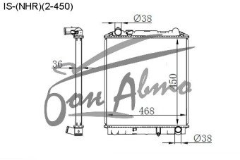 Радиатор ISUZU ELF 1993-2006 (NKR,NPS,NPR,NHR)(2-450) (4HG,4HF,4HL,4JG) 
Бренд: TONGSHI PL36MT