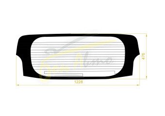 Стекло заднее с обогревом HONDA N-WGN 2013-2019 (JH1-2) молдинг, 
Бренд: BENSON Тонированное