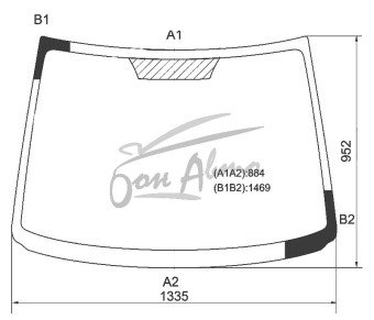 Стекло лобовое SUZUKI SPLASH 2008-2015 (XB32S) 
Бренд: BENSON