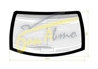 Стекло заднее с обогревом MITSUOKA GALUE 1998-2005 (Y34) 
Бренд: ZDG