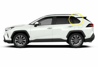 Стекло боковое TOYOTA RAV 4 2018- ASA50 SW/LH/H/X молдинг, антенна, фурнитура, 
Бренд: BENSON Тонированное