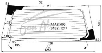Стекло заднее с обогревом TOYOTA COROLLA FIELDER 2000-2006 (E120) 
Бренд: YHG