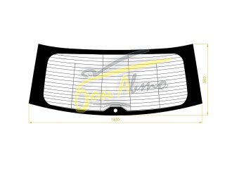 Стекло заднее с обогревом VOLKSWAGEN TIGUAN 2016- (AD1) 1 отверстие молдинг, антенна, 
Бренд: BENSON Тонированное