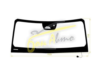 Стекло лобовое LEXUS GX 2023- (J250-LHD) обогрев щеток, место под 1 камеру, место под датчик дождя, 
Бренд: КМК с синей полосой