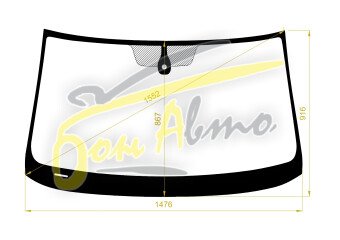 Стекло лобовое VOLKSWAGEN PASSAT 2014- (B8-4/5d) место под датчик дождя 
Бренд: КМК с синей полосой