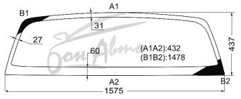 Стекло заднее с обогревом TOYOTA TUNDRA 2006- (GSK50-герметик) 
Бренд: ZDG