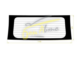 Стекло заднее с обогревом DAIHATSU BOON 2004-2010 (M300) 
Бренд: BSG