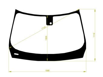 Стекло лобовое INFINITI JX 2012- (L50-LHD) место под датчик дождя 
Бренд: BENSON с синей полосой