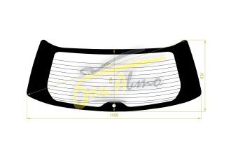 Стекло заднее с обогревом SUBARU LANCASTER 1998-2003 (BH9-5d wag) 1 отверстие 
Бренд: BENSON