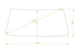 Стекло лобовое HINO RANGER 1984-1995 (FC164) 1795*748*1823 
Бренд: BSG
