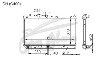 Радиатор DAIHATSU APPLAUSE 1989-1999 (A101S) (HD) 
Бренд: TONGSHI PL16AT
