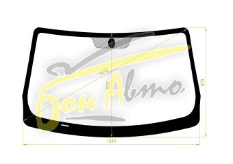 Стекло лобовое RENAULT KANGOO II 2007- (KW) 
Бренд: BSG с зеленой полосой