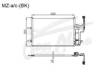 Радиатор кондиционера MAZDA 3 2003-2008 (BK) 
Бренд: TONGSHI AL16