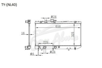 Радиатор TOYOTA TERCEL 1990-1994 (NL40)(dies) (1NT) 
Бренд: TONGSHI PL16AT