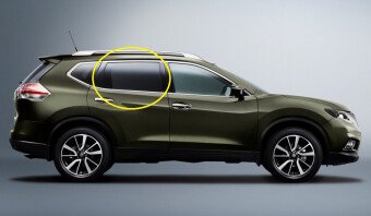 Стекло боковое NISSAN X-TRAIL 2013-2021 T32 RD/RH фурнитура, 
Бренд: BENSON Тонированное