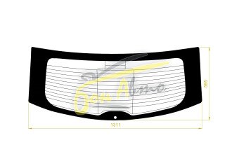 Стекло заднее с обогревом MAZDA 6 2007-2012 (GH-5d wag) 1 отверстие 
Бренд: BSG