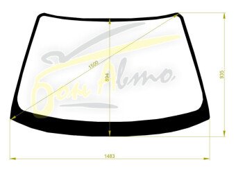 Стекло лобовое HONDA ASCOT RAFAGA 1993-1997 (CE4-5-RHD) 
Бренд: BSG с зеленой полосой