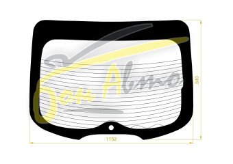 Стекло заднее с обогревом MITSUBISHI LANCER 2007- (CX-5d h/b) 1 отверстие 
Бренд: BENSON