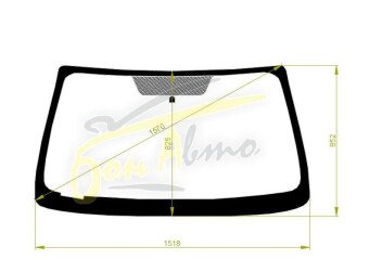 Стекло лобовое ISUZU ASCENDER 2003-2009 () 
Бренд: BSG с зеленой полосой
