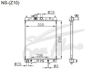 Радиатор NISSAN CUBE 1998-2002 (Z10) (CG,CGA) 
Бренд: TONGSHI PL16MT