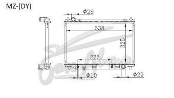 Радиатор MAZDA 2 2002-2007 (DY) (FU,FX,FY,F6) 
Бренд: TONGSHI PL26AT