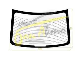 Стекло заднее с обогревом KIA RIO 2011-2016 (QB -RUS-4d sed) 
Бренд: КМК