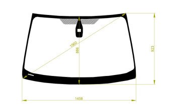 Стекло лобовое FORD MONDEO 2007-2014 (BD-4d sed) место под датчик дождя 
Бренд: BSG с серой полосой