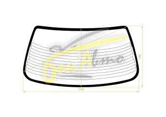 Стекло заднее с обогревом ISUZU GEMINI 1997-2000 (MB3-4d sed) антенна, 
Бренд: BSG