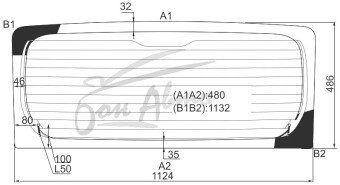 Стекло заднее с обогревом NISSAN PINO 2007-2010 (HC24S) 
Бренд: BENSON