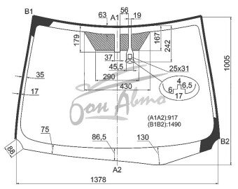 Стекло лобовое SCION IM 2015-2016 (E180-LHD) место под датчик дождя 
Бренд: BENSON