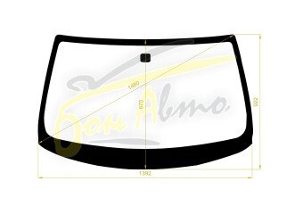 Стекло лобовое NISSAN STAGEA 2001-2007 (M35-4d sed) 
Бренд: BENSON с синей полосой