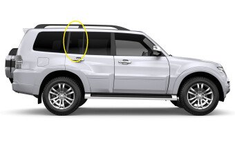 Стекло боковое MITSUBISHI PAJERO 2006- (V90-5d) RQ/RH 
Бренд: BSG