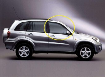 Стекло боковое TOYOTA RAV 4 2000-2005 (ACA20-5d) ,FD/RH 
Бренд: BSG