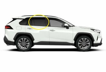 Стекло боковое TOYOTA RAV 4 2018- ASA50 RD/RH фурнитура, 
Бренд: BENSON Тонированное