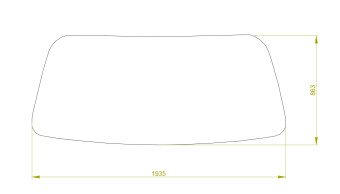 Стекло лобовое HYUNDAI COUNTY 2005- (RUS) 
Бренд: КДМ