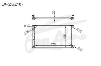 Радиатор TOYOTA RAV 4 2013-2018 (AVA42)(гибрид) (2ARFXE) 
Бренд: TONGSHI PL26MT