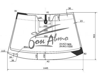 Стекло лобовое VOLKSWAGEN GOLF 2012-2019 (5G1-3d h/b) место под датчик дождя 
Бренд: BSG