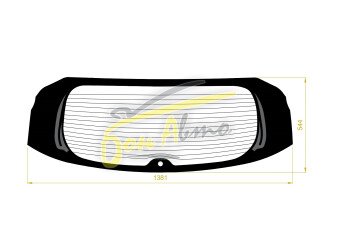 Стекло заднее с обогревом HONDA ZR-V 2022- (RZ3) 1 отверстие 
Бренд: XYG Тонированное