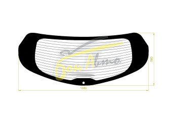 Стекло заднее с обогревом MAZDA CX-5 2012-2017 (KE) 1 отверстие 
Бренд: BENSON Тонированное