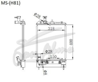 Радиатор MITSUBISHI EK-WAGON 2006-2013 (H82W) (3G83)
Бренд: TONGSHI PL26AT
