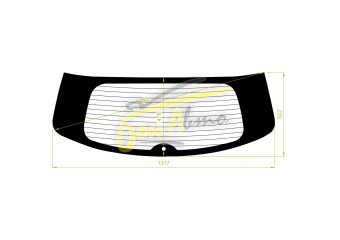 Стекло заднее с обогревом NISSAN VERSA 2006-2013 (C11-5d h/b) 1 отверстие 
Бренд: BSG
