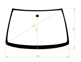 Стекло лобовое INFINITI I 1998-2004 (A33) 
Бренд: BSG с зеленой полосой