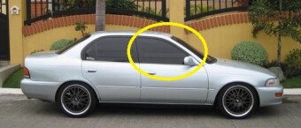 Стекло боковое TOYOTA SPRINTER 1991-1995 (#E10#) 4d sed FD/RH 
Бренд: BSG