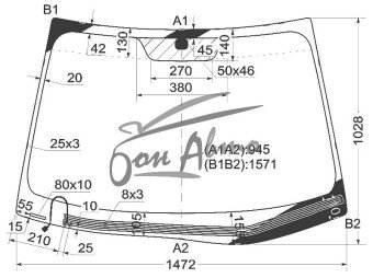 Стекло лобовое HYUNDAI ELANTRA 2008-2012 (FD-LHD-5d wag) обогрев щеток 
Бренд: BENSON