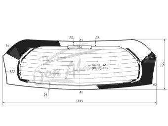 Стекло заднее с обогревом NISSAN VERSA 2012-2019 (E12-5d h/b) 
Бренд: BENSON