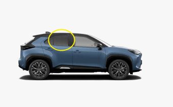 Стекло боковое TOYOTA YARIS CROSS 2020- MXPB10 RD/RH фурнитура, 
Бренд: BENSON Тонированное