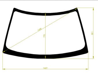 Стекло лобовое VAZ 2110 1995-2014 () 
Бренд: BSG с зеленой полосой