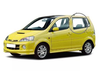 Стекло боковое DAIHATSU YRV 2000-2005 (M200) RD/LH 
Бренд: BSG