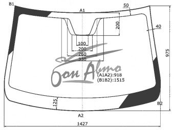 Стекло лобовое LADA AURA 2024- () 
Бренд: BENSON с синей полосой