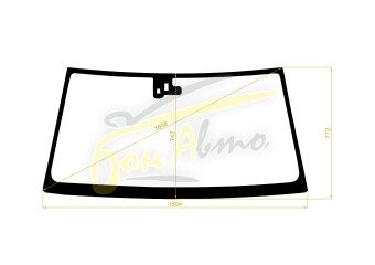 Стекло лобовое TOYOTA LAND CRUISER CYGNUS 1997-2007 (FJ100-RHD) место под 1 камеру, место под датчик дождя, 
Бренд: BENSON